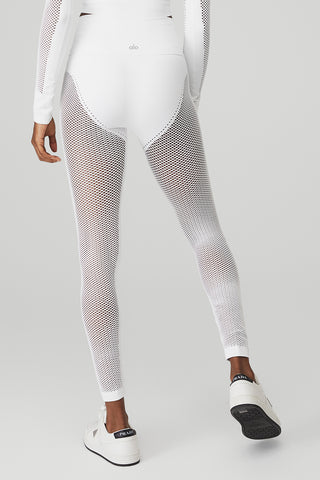 Airbrush High-Waist 7/8 Bootcut Legging - White