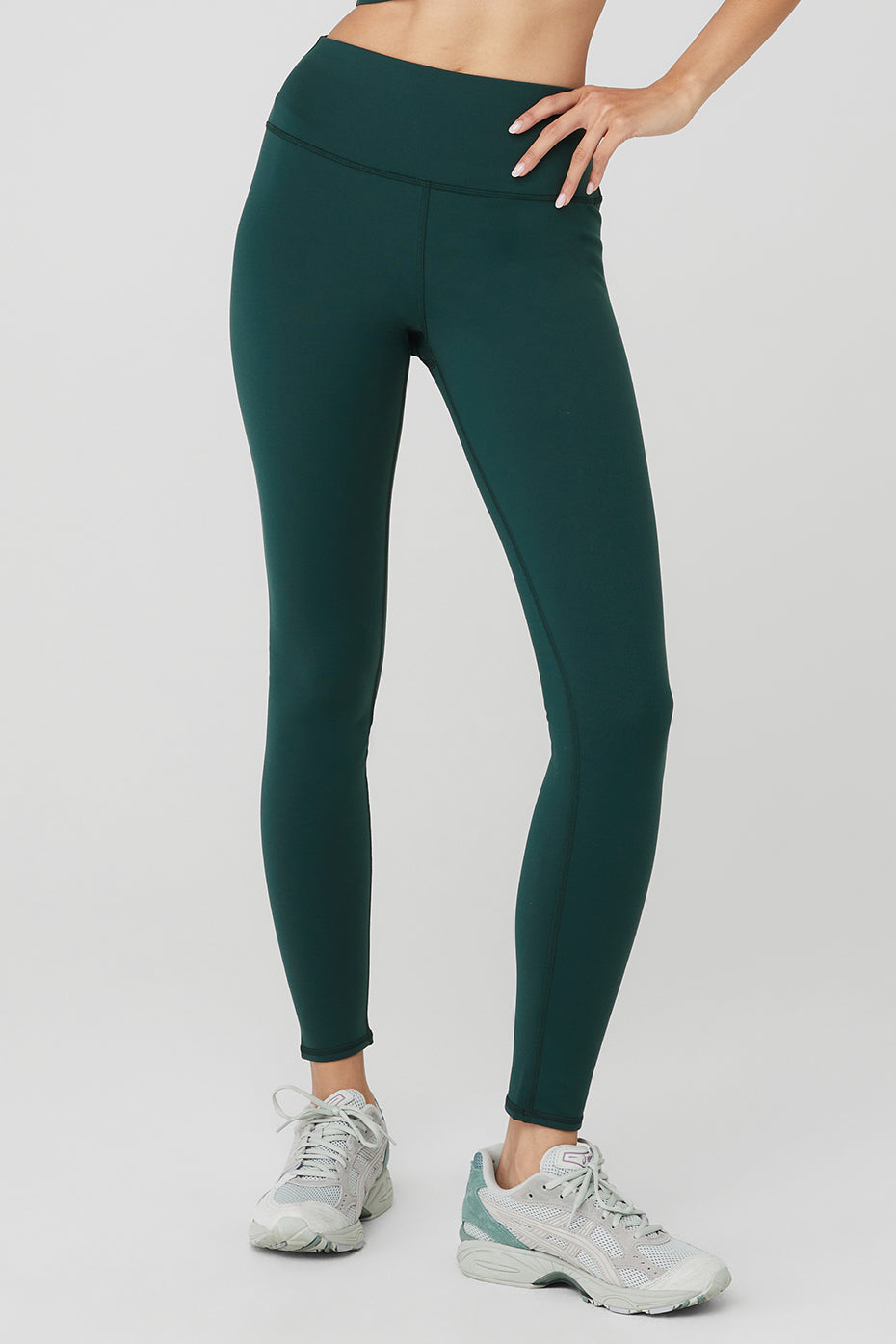 7/8 High-Waist Airbrush Legging - Midnight Green | Alo Yoga