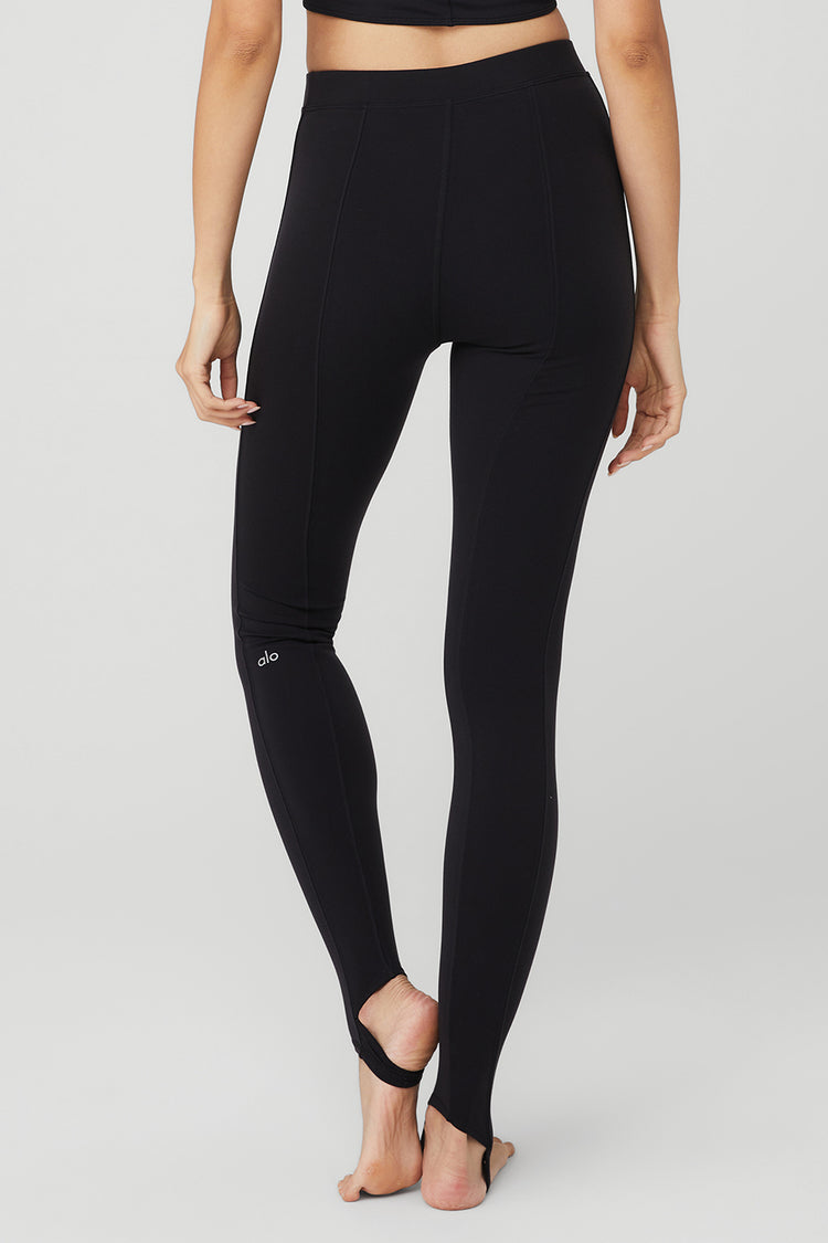 Airbrush High Waist Enso Legging Black Alo Yoga