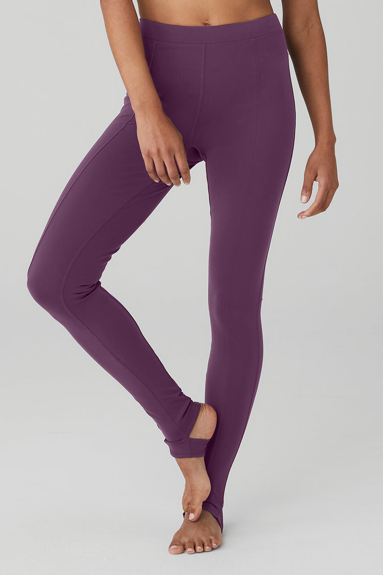 ALO Yoga, Pants & Jumpsuits, Alo Yoga Interlace High Waisted Leggings  Lavender Purple Lace Up Small