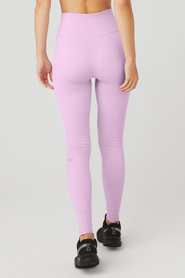 Alo Yoga Alo High-Waist Alosoft Lounge Leggings Macaron Pink Heathered Neon  Bright Barbie Size XS - $37 - From Shop