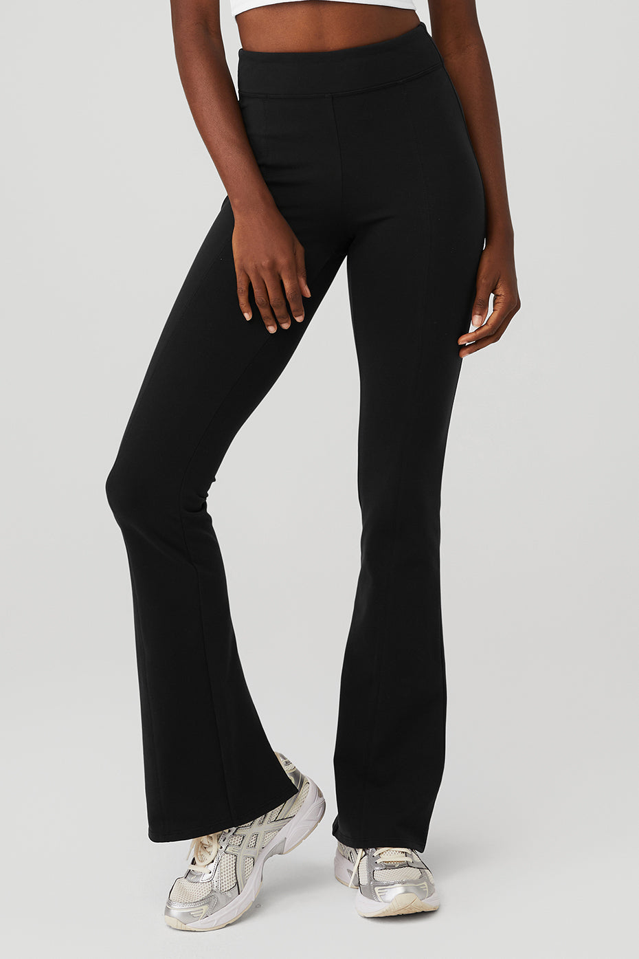 Airbrush High-Waist Flare Legging - Black