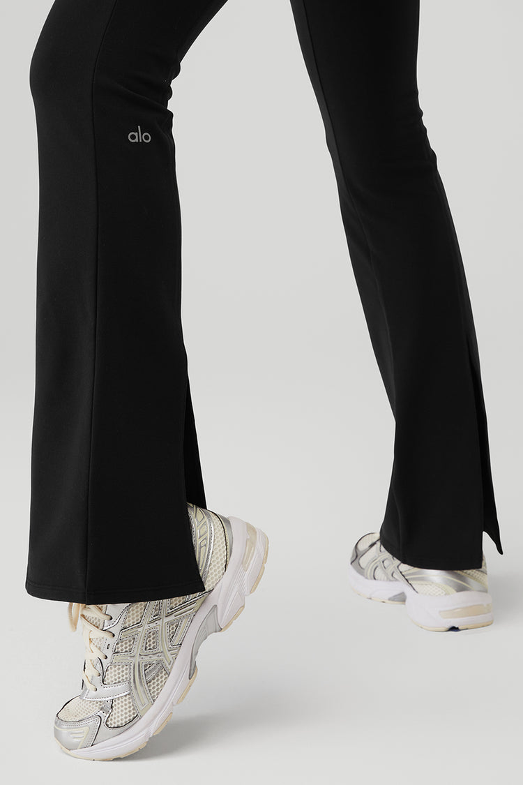 Buy Alo Airbrush High Waist Cinch Flare Leggings - Black At 56% Off