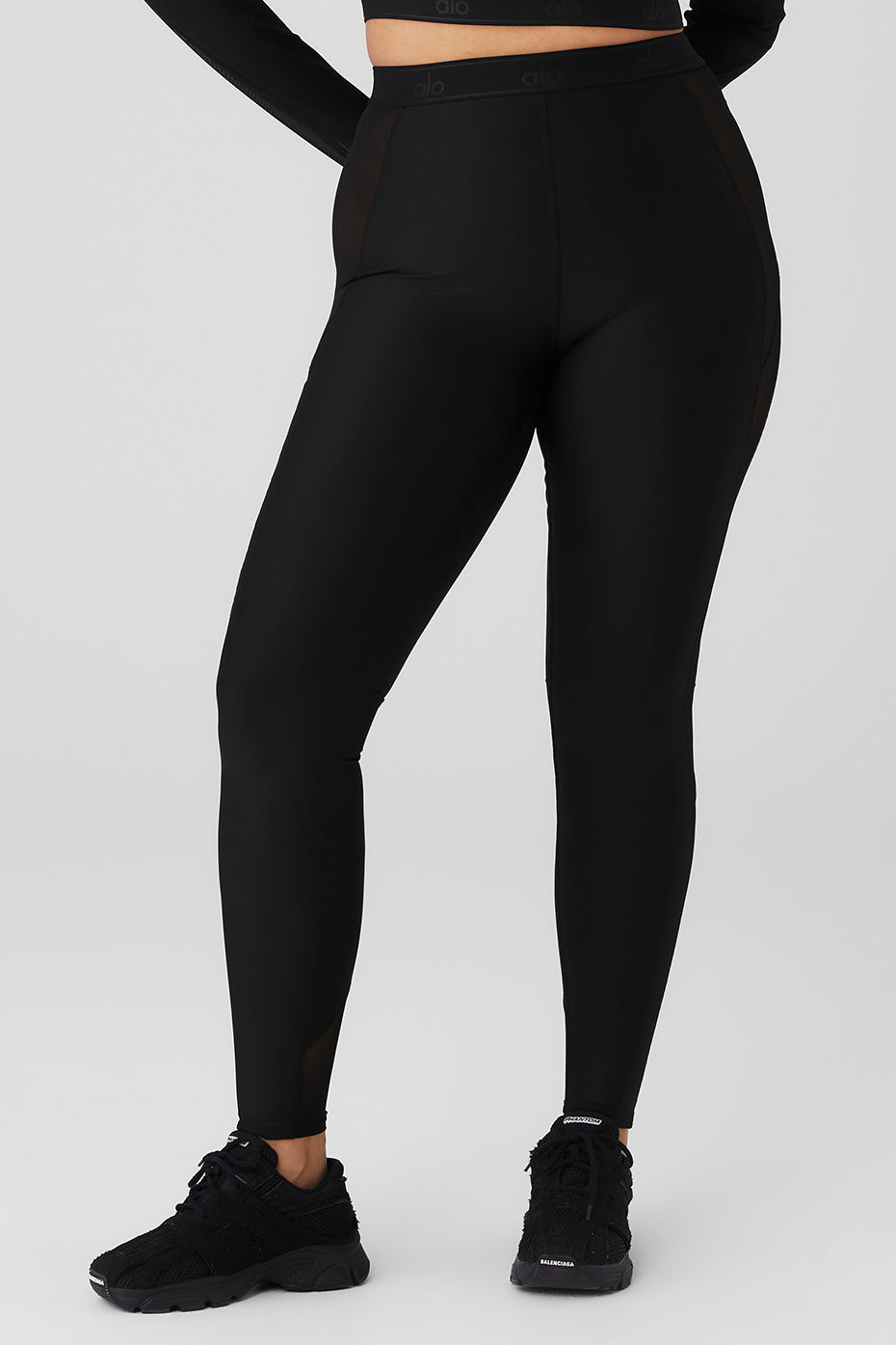 Alo Black High Waist Ripped Leggings- Size S (Inseam 29”) – The