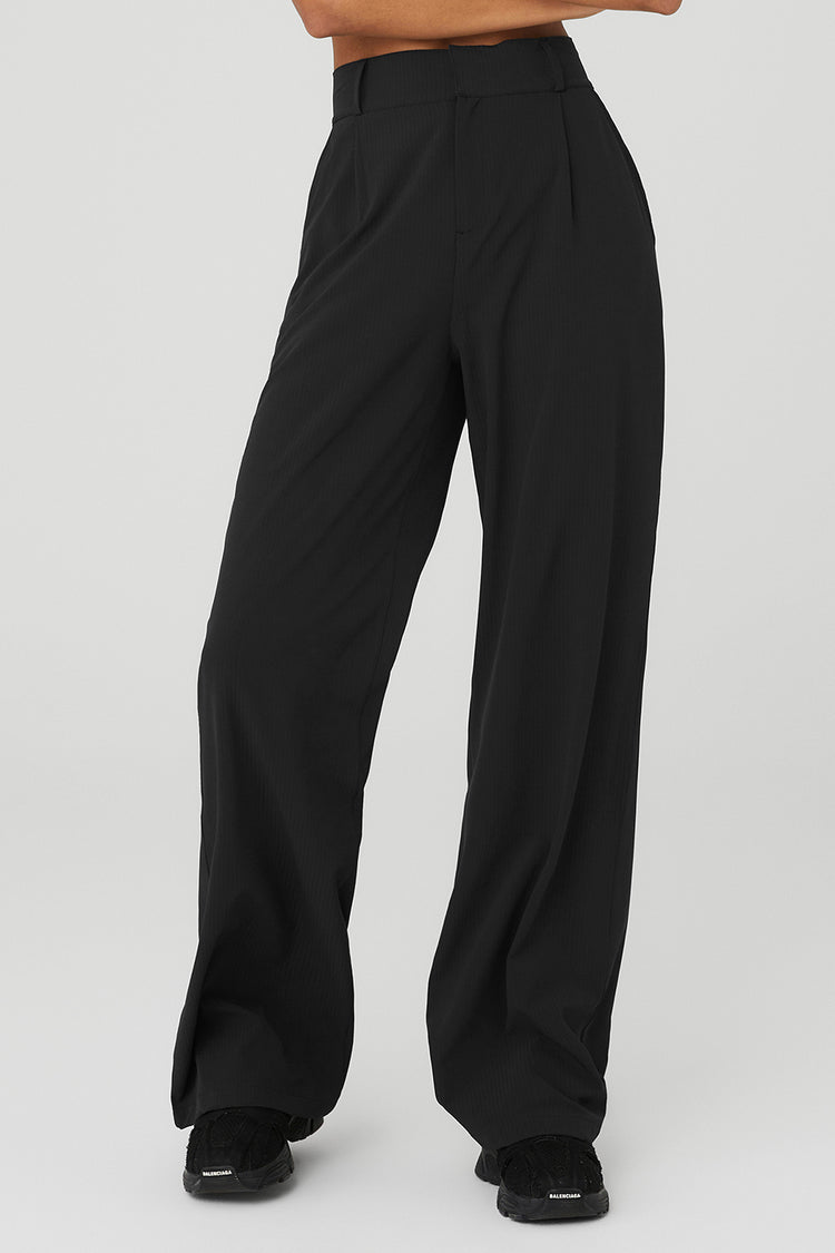 High-Waist Dreamscape Trouser - Black | Alo Yoga