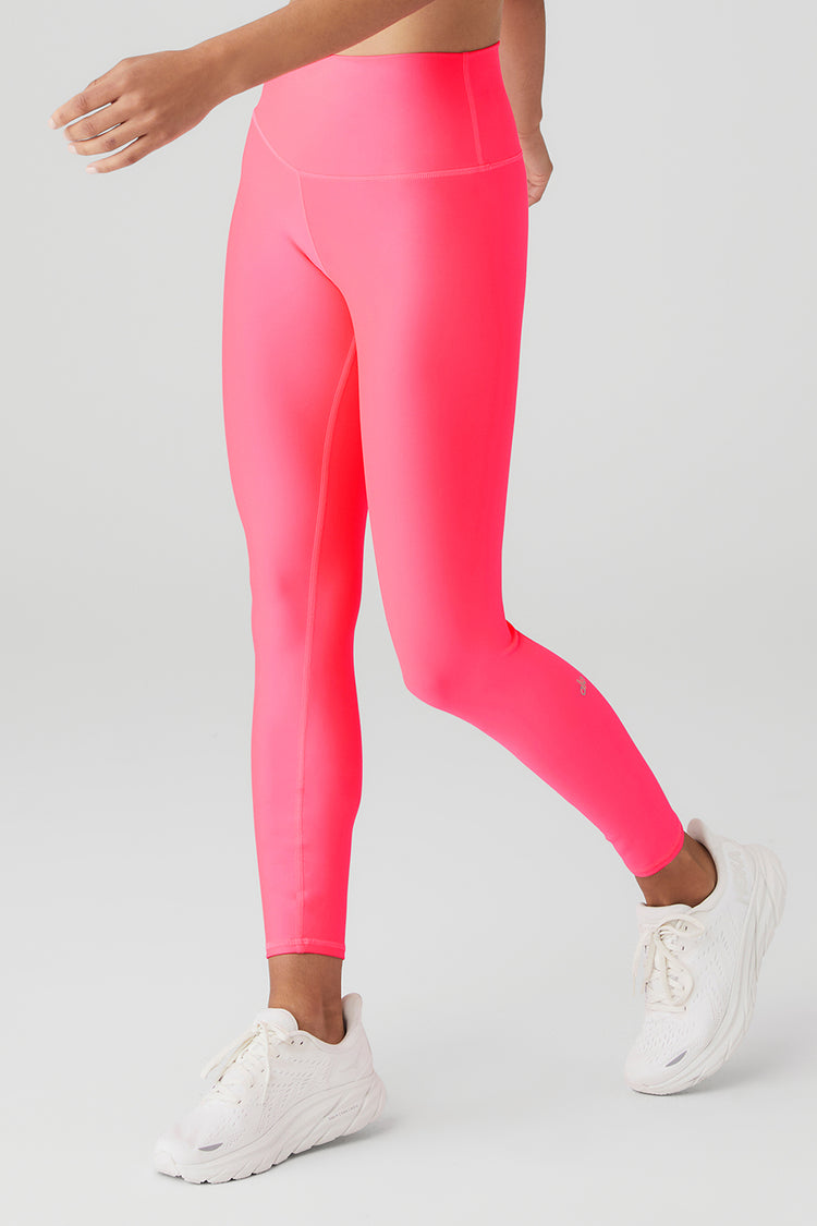 ALO Yoga Vapor High Waisted Camo Pink Leggings Women's Size Large L