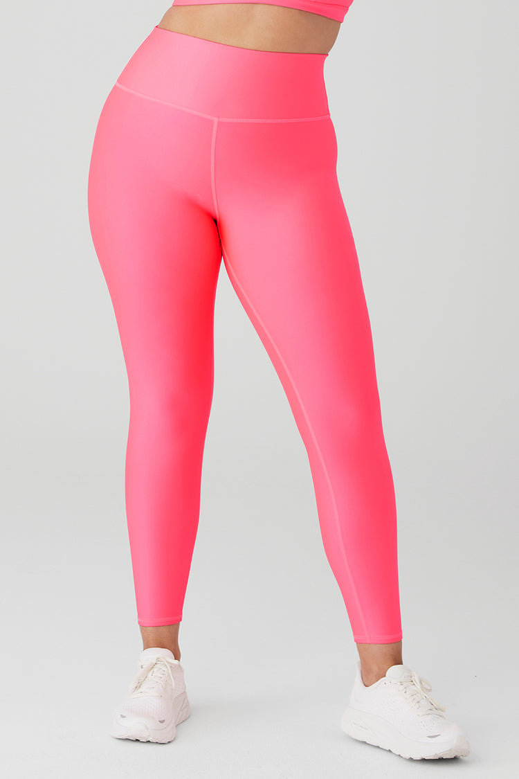 Alo Yoga Neon Pink Alo 7/8 HIGH-WAIST CHECKPOINT LEGGING Size XXS - $25  (72% Off Retail) New With Tags - From Erika