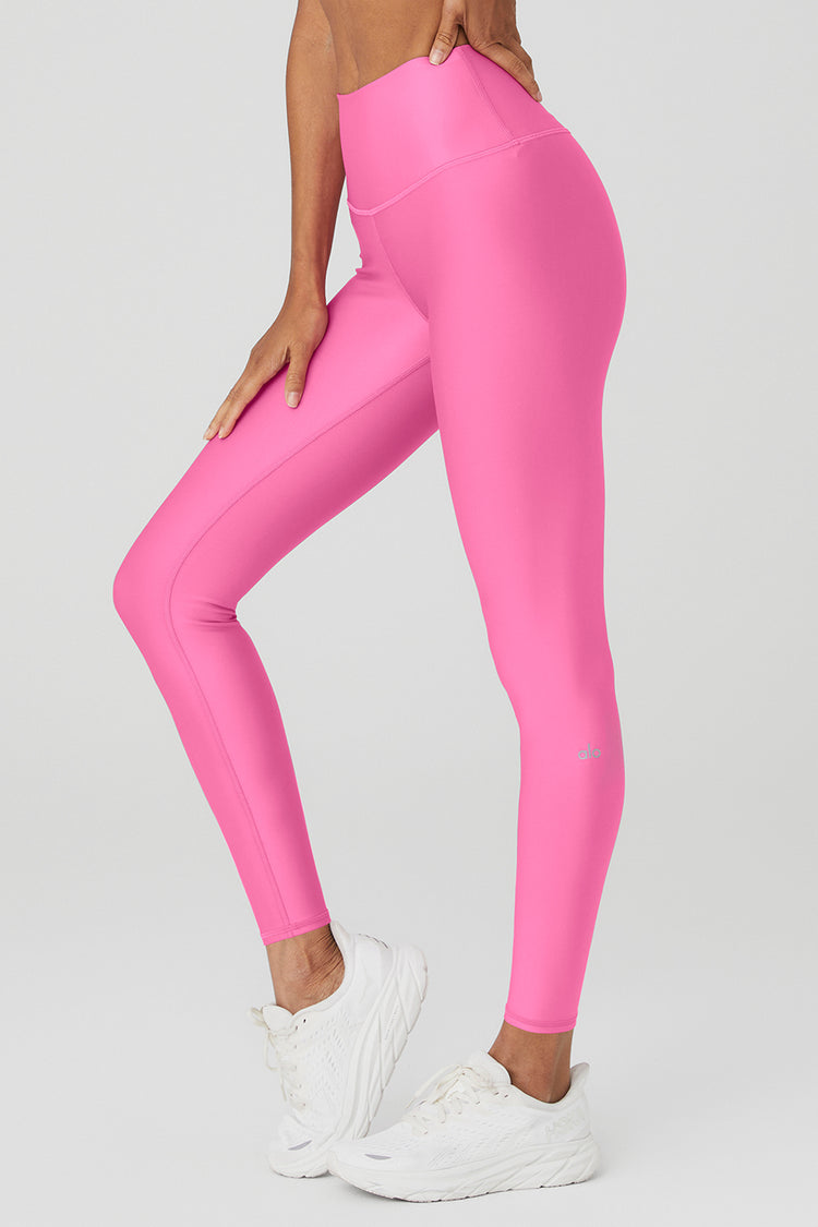 ALO Yoga 7/8 High Waist Checkpoint Leggings Mauve Pink Size XS
