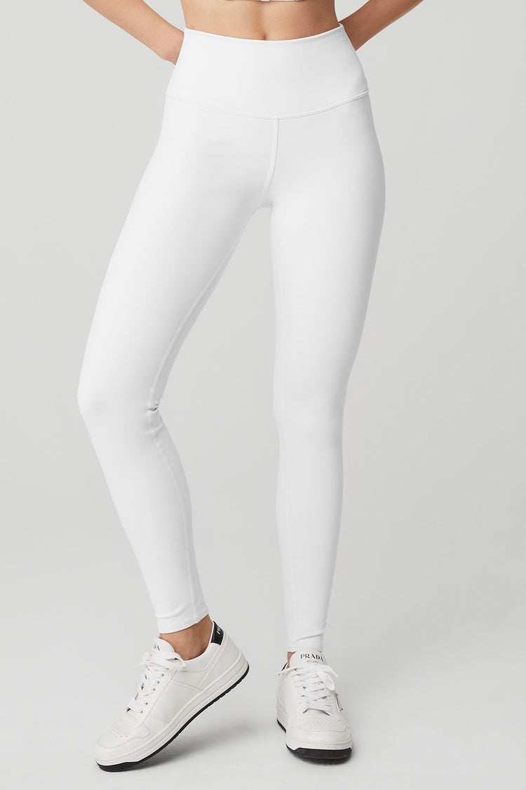 Buy STOP Off White Fitted Full Length Cotton Lycra Women's Leggings |  Shoppers Stop