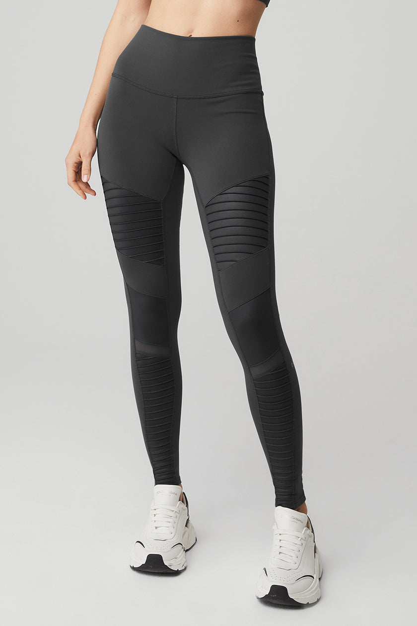 Alo Yoga Ripped Warrior Leggings in Alloy Size Small Silver - $48 - From  Allyson