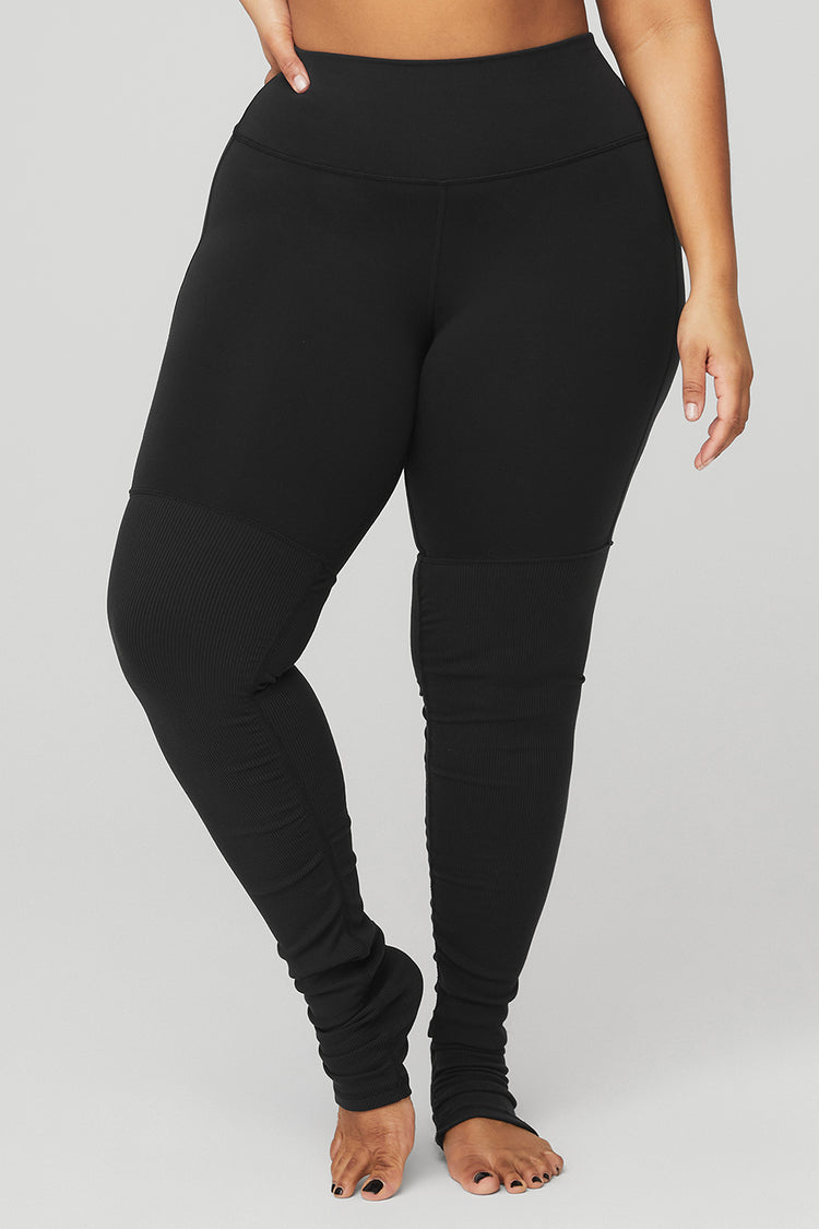 ALO Yoga, Pants & Jumpsuits, Alo Yoga Goddess Leggings Black Gray Size Xs