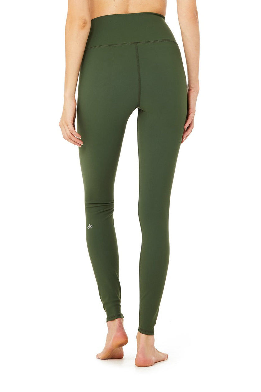 Leggins Alo Yoga Mujer Precios - High-Cintura 4 Pocket Utility Verde Oscuro