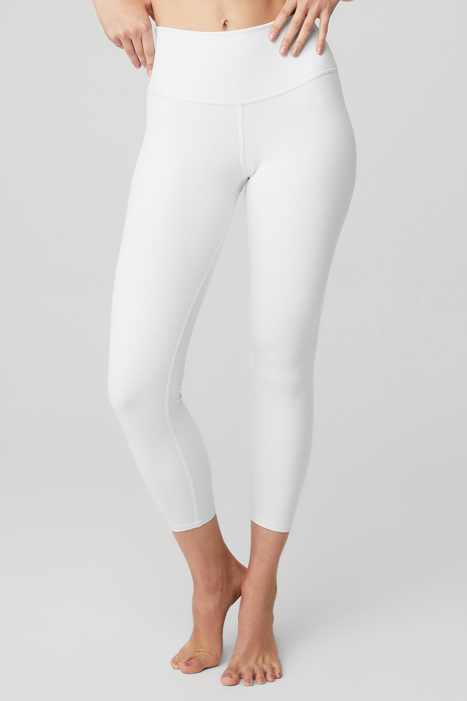 High-Waist Airbrush Legging - White - White / XXS