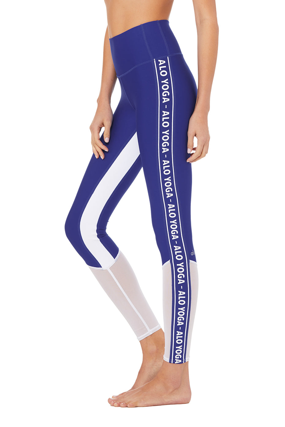 alo yoga blue leggings