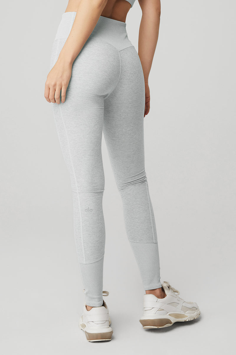 High-Waist Alosoft Lounge Legging - Athletic Heather Grey