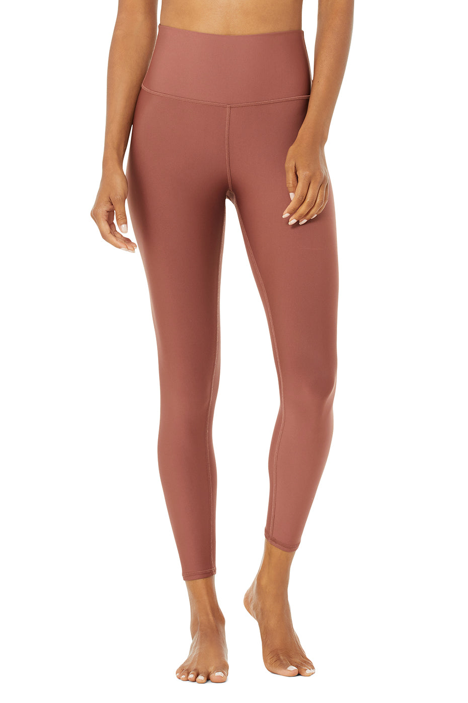 High-Waist Alosoft Flow Legging - Hunter Heather