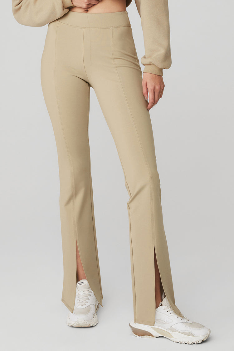 Shape Taupe High Waisted Ring Flare Leggings