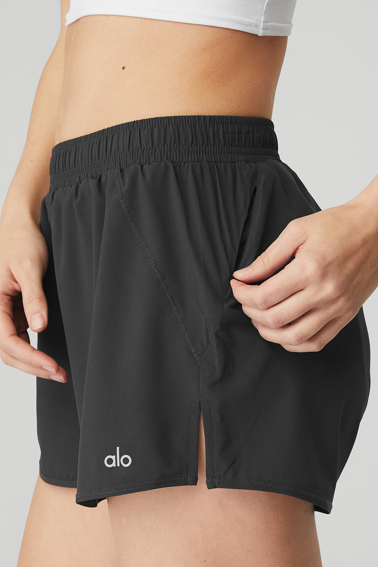 Alo Yoga, Stride Running Short - Black