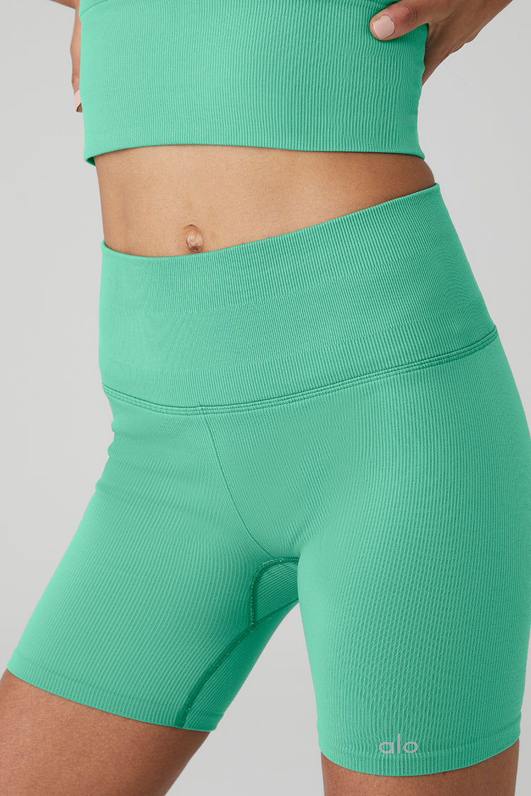 Workout Plan Seamless Cycling Shorts in Lime Green