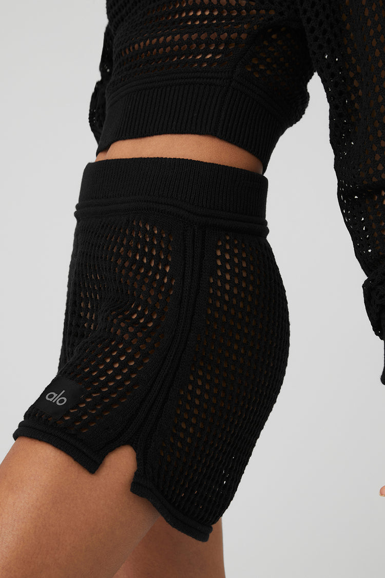 Black Ribbed Knit Yoga Set – Forever Yanè