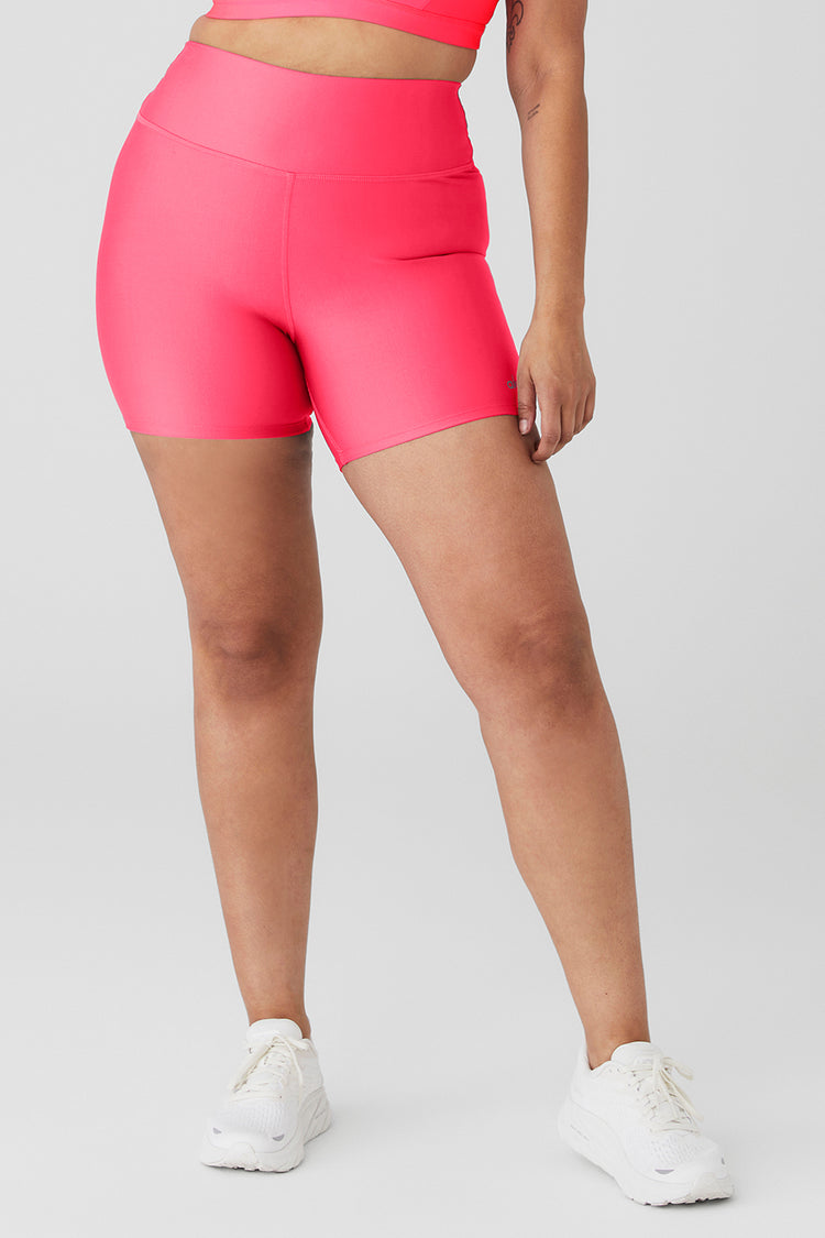 3 High-Waist Airlift Short - Candy Orange