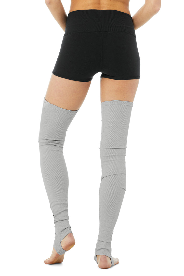 Thigh High Leg Warmers Grey