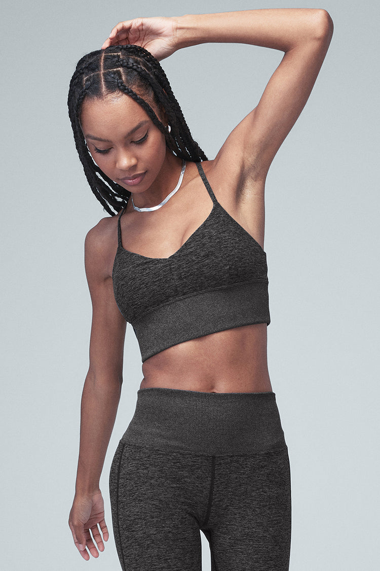 ALO Yoga, Intimates & Sleepwear, Alo Yoga Alosoft Lavish Bra In Athletic  Heather Grey Used 3 Times Size S