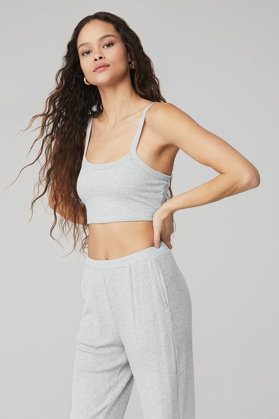 Alo Yoga Glisten V-Neck Strappy Sports Bra - Bergdorf Goodman