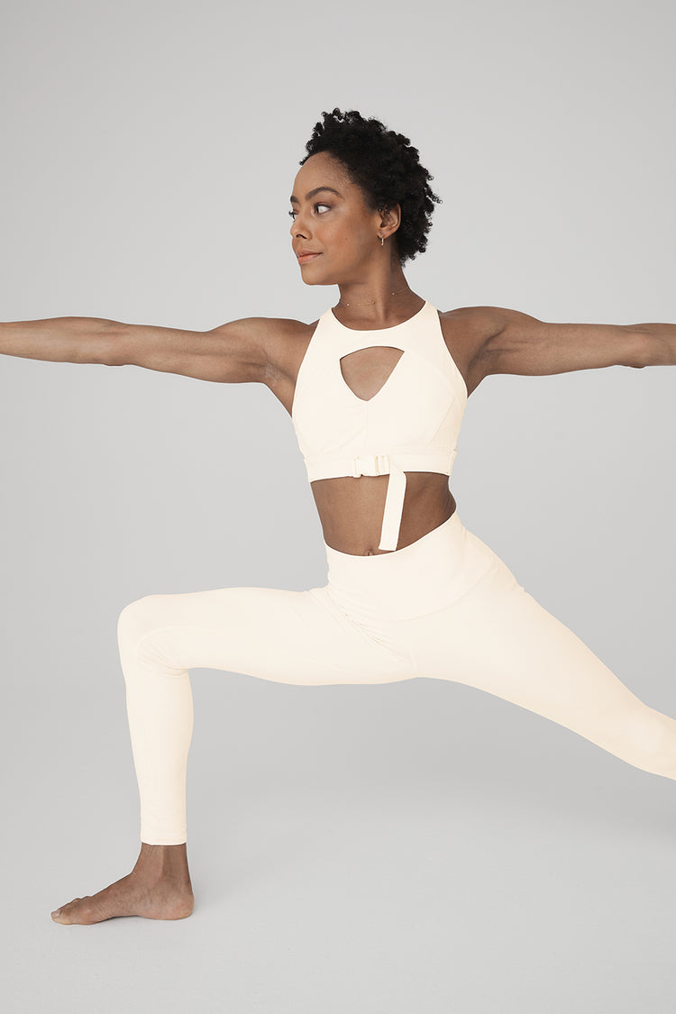 Alo Yoga Catch The Vibe Bra Ivory - Gem