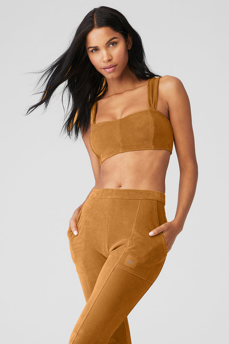 Micro Corduroy High-Waist Winter Break Flare Pant - Toffee - Toffee / XXS