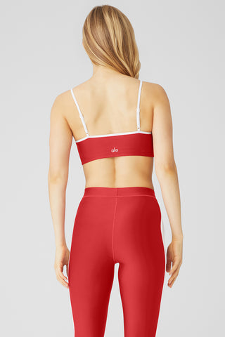 Airlift High-Waist 7/8 Car Club Legging - Classic Red/White