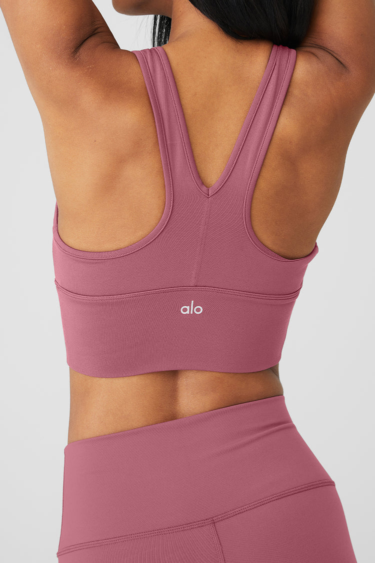 Alo Yoga® Airlift Double Trouble Bra - Wild Berry