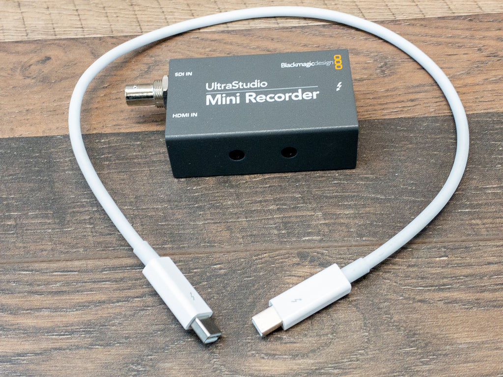 blackmagic ultrastudio mini recorder thunderbolt cable