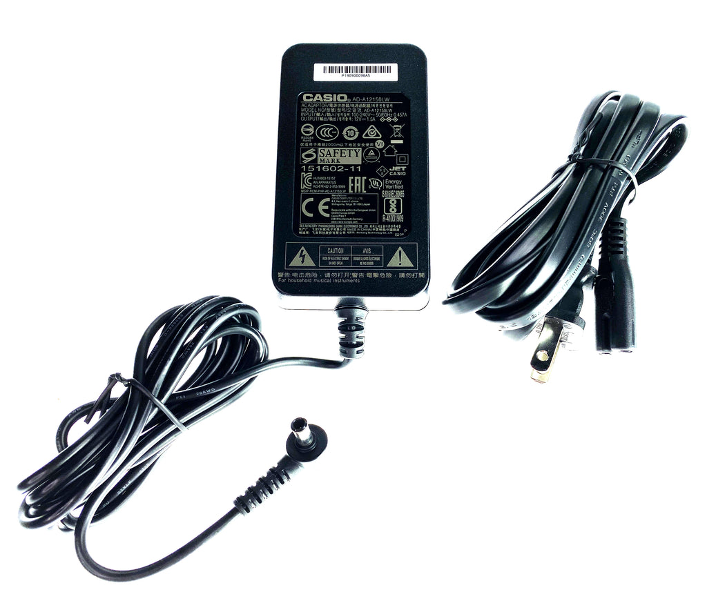 Casio AD-12MLA(U) AC Adapter - Input AC 100-240V / Output DC 12V