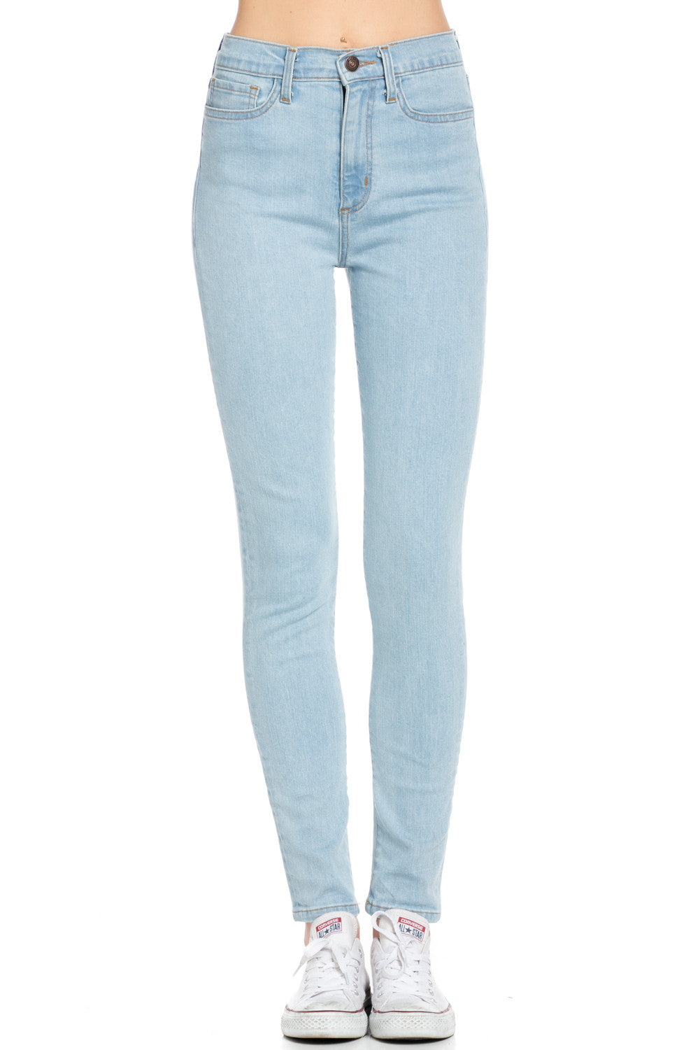 light wash jeans high waisted