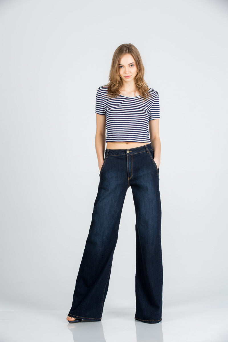 wide leg denim