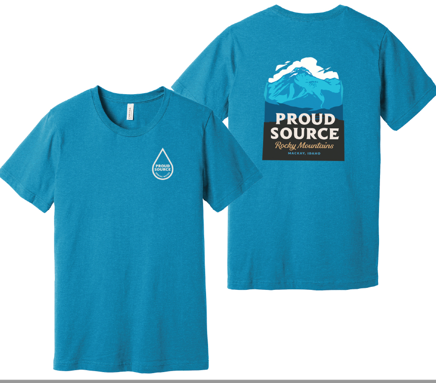 Idaho Light Blue T-shirt (2022)(Email Dan Benjamin to order) - PROUD SOURCE WATER product image