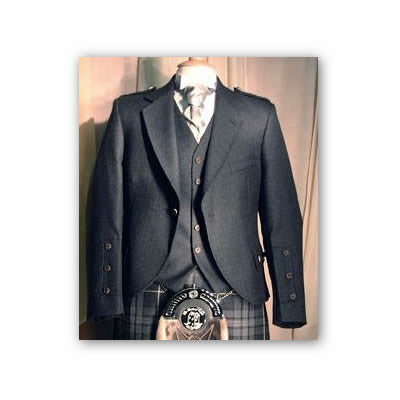 charcoal kilt jacket