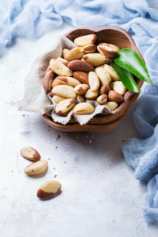 Best nuts for weight loss Brazil nuts in a bowl
