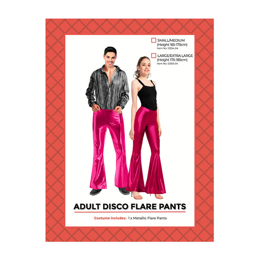 Adult Disco Flare Pants Orange – Sydney Costume Shop