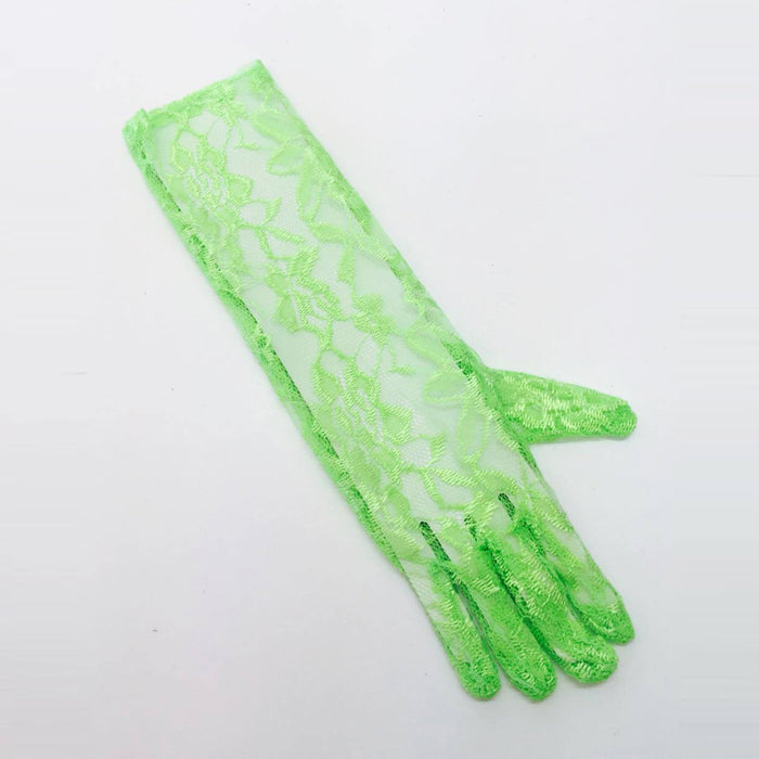 green lace gloves