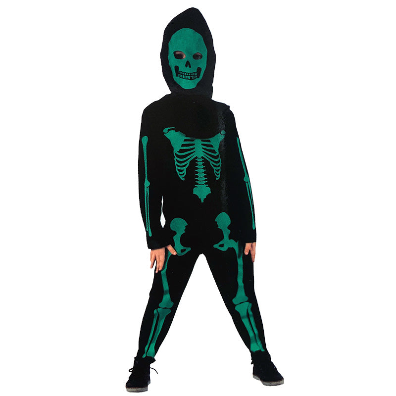 Boys Green Skeleton – Sydney Costume Shop