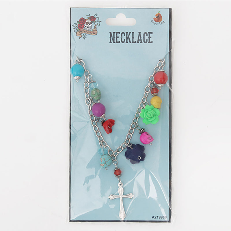 Day Of The Dead Floral Necklace
