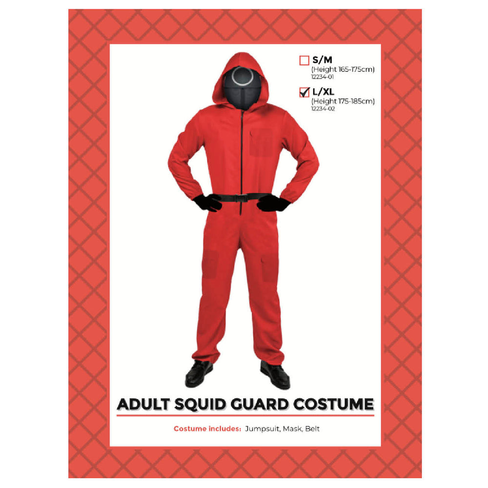 Squid Game Adult Triangle Guard Jumpsuit Costume