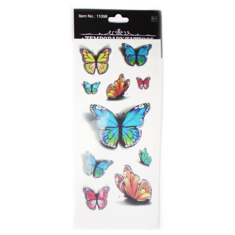 Temporary Tattoos - Butterfly Designs – Sydney Costume Shop