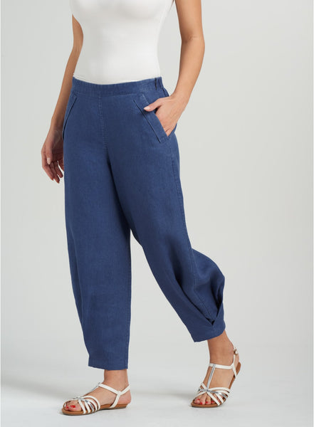 Women's Linen Pants - Elizabeth Linen Easy-wear Structured Pants | ANN ...