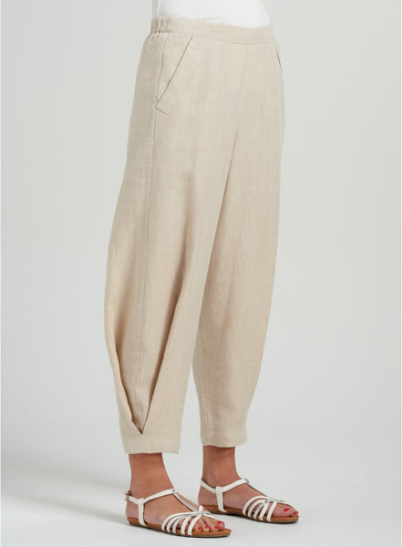 Women's Linen Pants - Elizabeth Linen Easy-wear Structured Pants | ANN ...