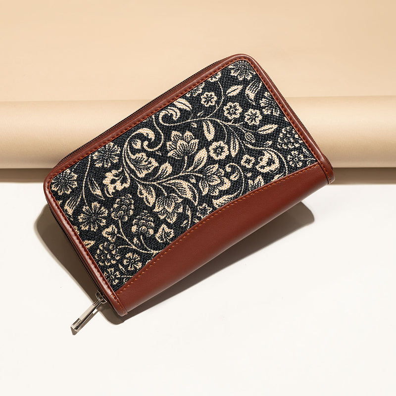 Zouk - Ikat GreRed Classic Zipper Wallet - female