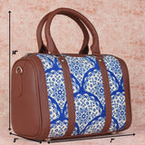 Floral Blue Pottery Handbag