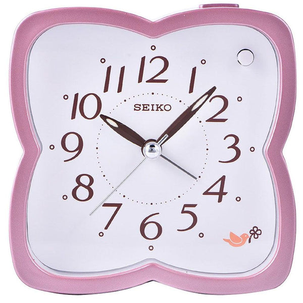 Seiko Alarm clock wIth selectable beep bird sounds (flower shaped)